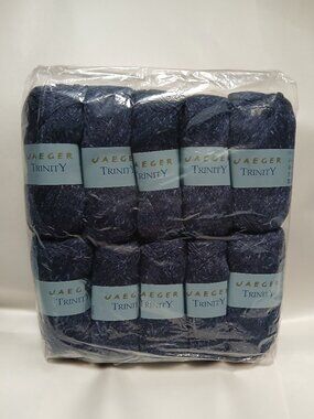 Jaeger Handknits TRINITY Yarn - DK - 10 x 50g Balls - Indigo - RARE/HTF/NOS
